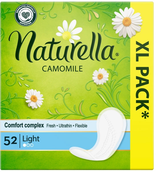 Naturella Camomile Light Panty Liners, 52 pcs