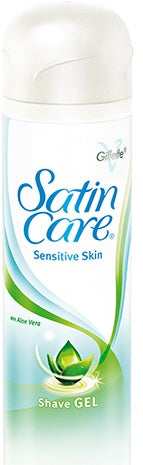 Gillette Satin Care Sensitive Aloe Vera Women's Shaving Gel, 200 mL