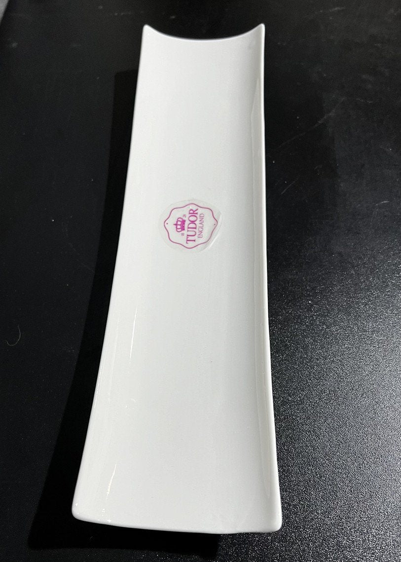 Tudor England Royal White TU1078-1 Rectangular Serving Dish, 33 x 9 cm - Image 2