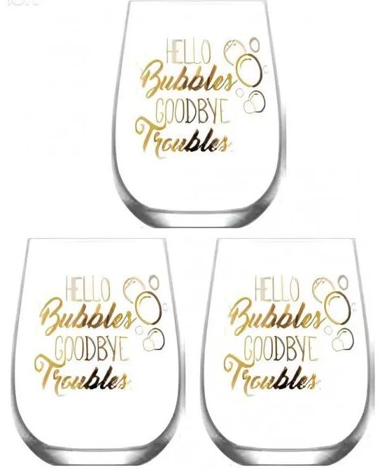 LAV Gaia Celebration Glass Set, 3 x 475 mL