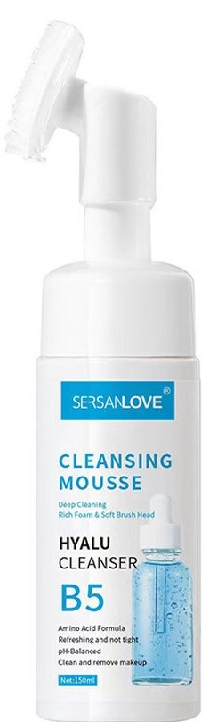 Sersanlove Vitamin B5 Facial Cleansing Mousse with Brush, 150 mL - Image 2