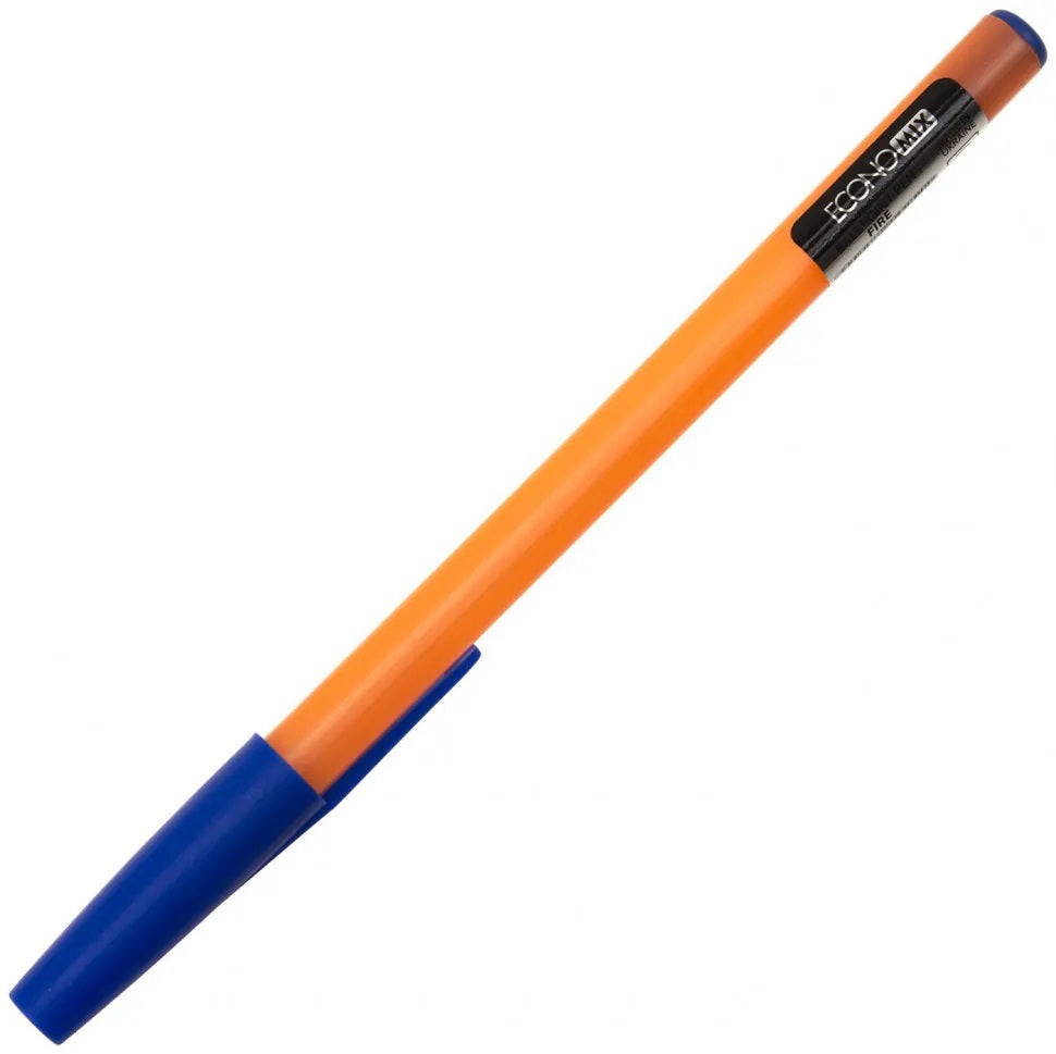 Economix Fire E10252 Blue Oil-Based Ballpoint Pen, 0.7 mm