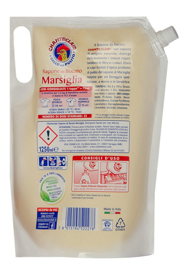 Chante Clair Marseille Liquid Laundry Soap Refill Pouch, 1.25 L - Image 2