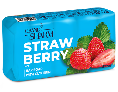 Sharm Grand Strawberry Date 5x Bar Soap, 70 g