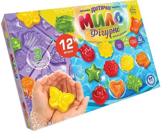 Danko Toys DFM-02-02U Kids' Shaped Soap Craft Set, 12 Shapes