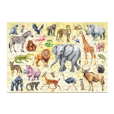 Dodo 300628 Montessori Safari Animals Puzzle, 200 Pieces - Image 2