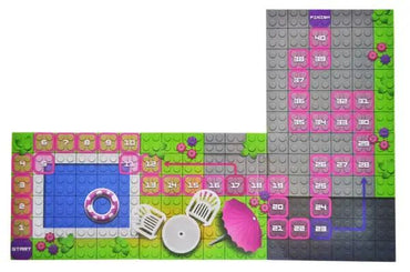Blocks&Steps QB300-206 3-in-1 Pink Villa Building Set, 124 Pieces - Image 2