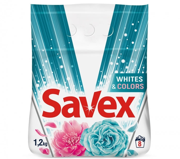 Savex Automat Whites & Colors Laundry Detergent Powder, 1.2 kg