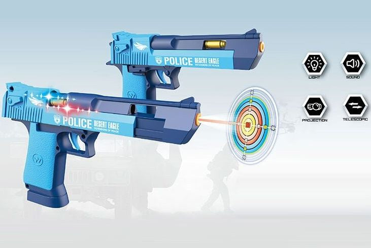 8180-36A Polise Sound Toy Gun with Lights & Target Projection