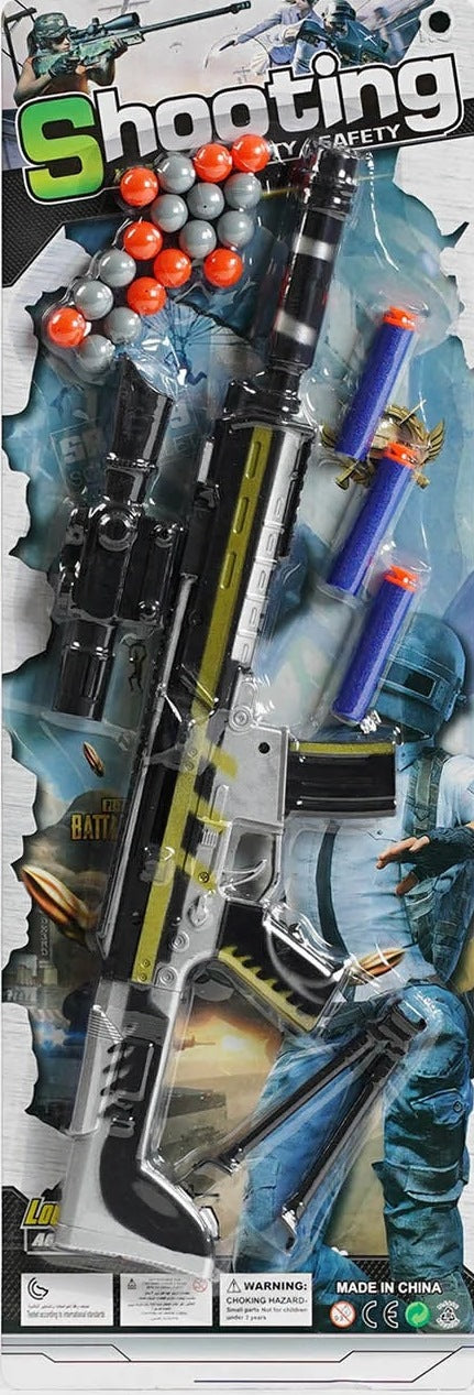 Shooting 6688-4 Toy Blaster with Accessories on Card