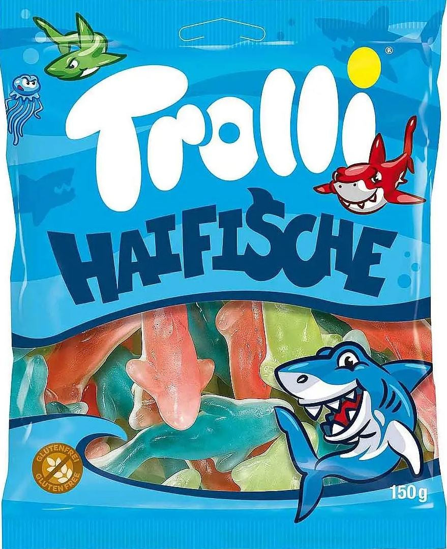 Trolli Sharks Jelly Candy, 150 g
