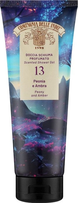 Compagnia delle Indie 13 Peony & Amber Shower Gel, 250 mL