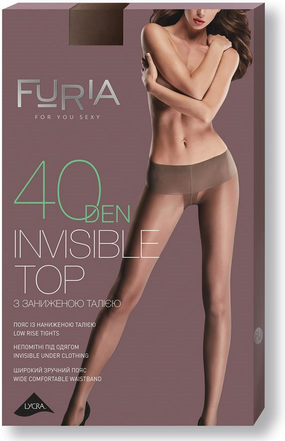 Duna Furia 1213 Women's Low-Waist Tights, 40 DEN, Beige, Size 3