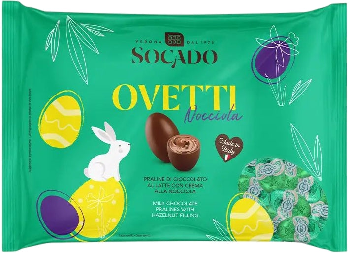 Socado Hazelnut Chocolate Eggs, 1 kg