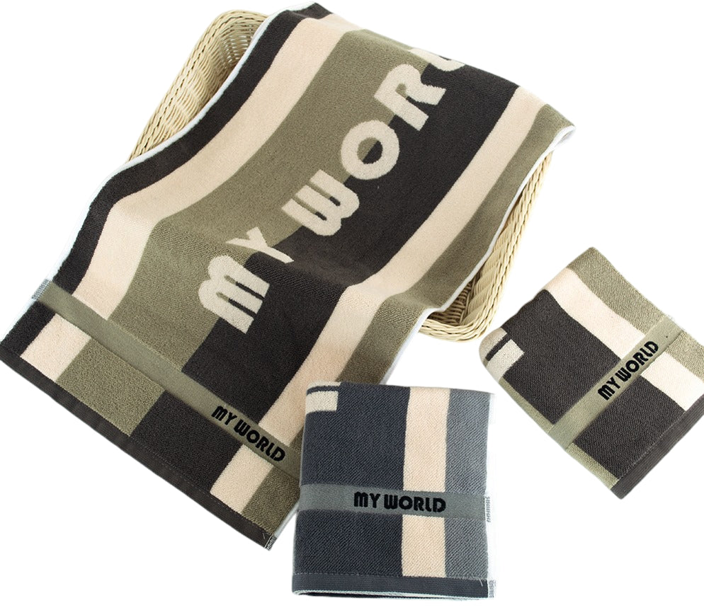 Koloco 8718-36 My World Terry Kitchen Towel, 25 x 50 cm