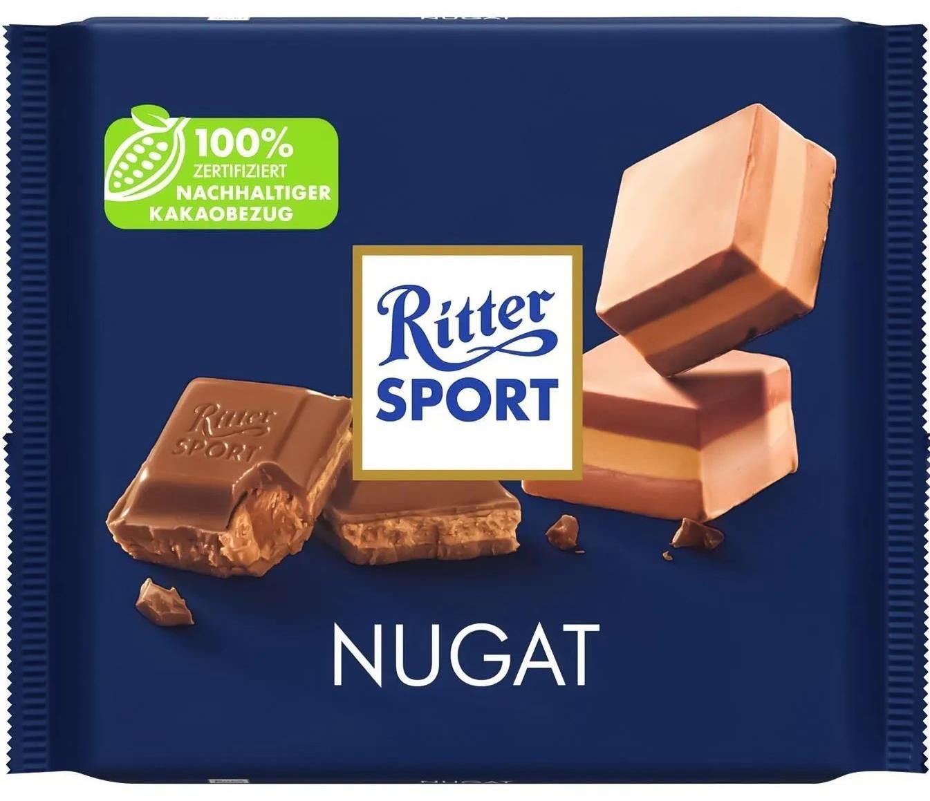 Ritter Sport Nougat Chocolate, 250 g