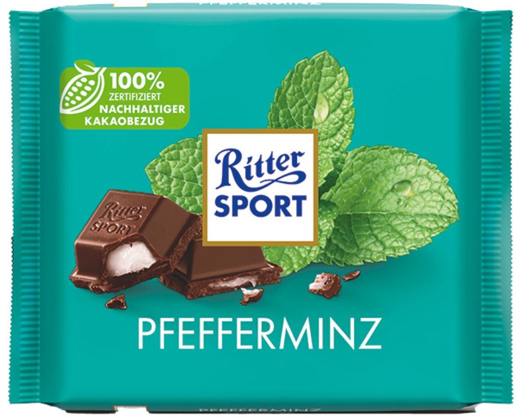 Ritter Sport Peppermint Chocolate, 100 g