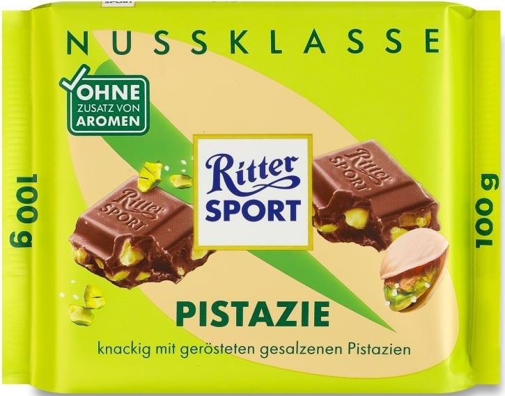 Ritter Sport Pistachio Chocolate, 100 g