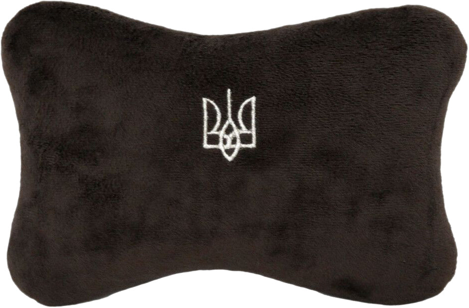 Tigres PD-0459 Brown Trident Neck Pillow, 24 x 15 cm