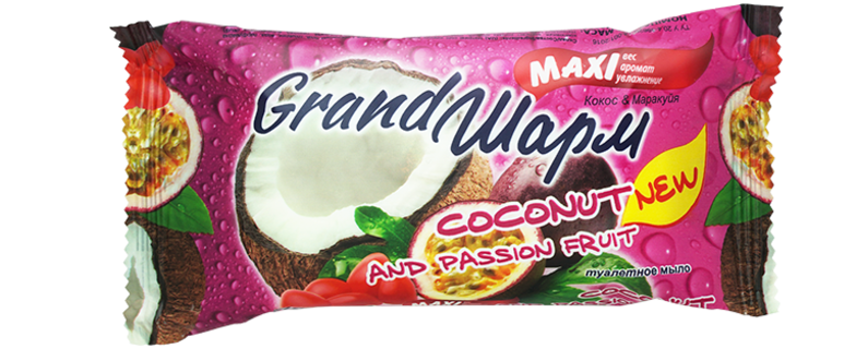 Sharm Maxi Coconut & Passion Fruit Bar Soap, 140 g