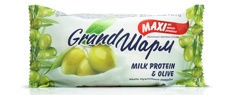 Sharm Grand Maxi Milk Protein & Olive Bar Soap, 140 g