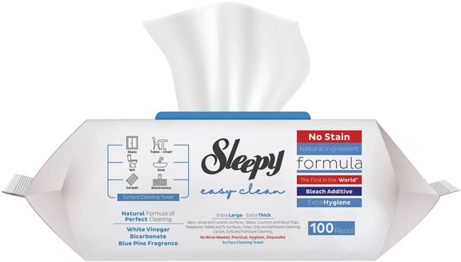 Sleepy Easy Clean Bleach Cleaning Wet Wipes, 100 pcs - Image 2
