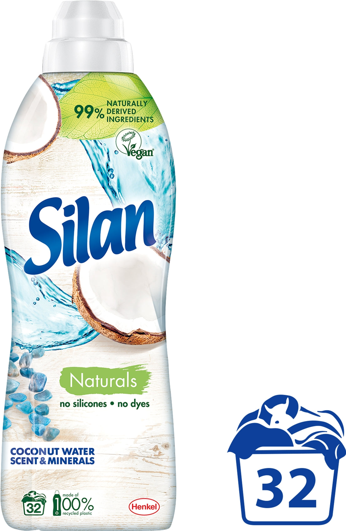 Silan Coconut Water & Minerals Fabric Softener, 800 mL - Image 2