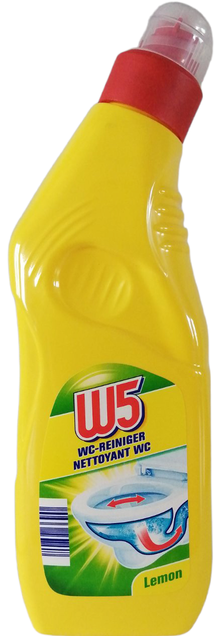 W5 Lemon Toilet Cleaner, 1000 mL - Image 2