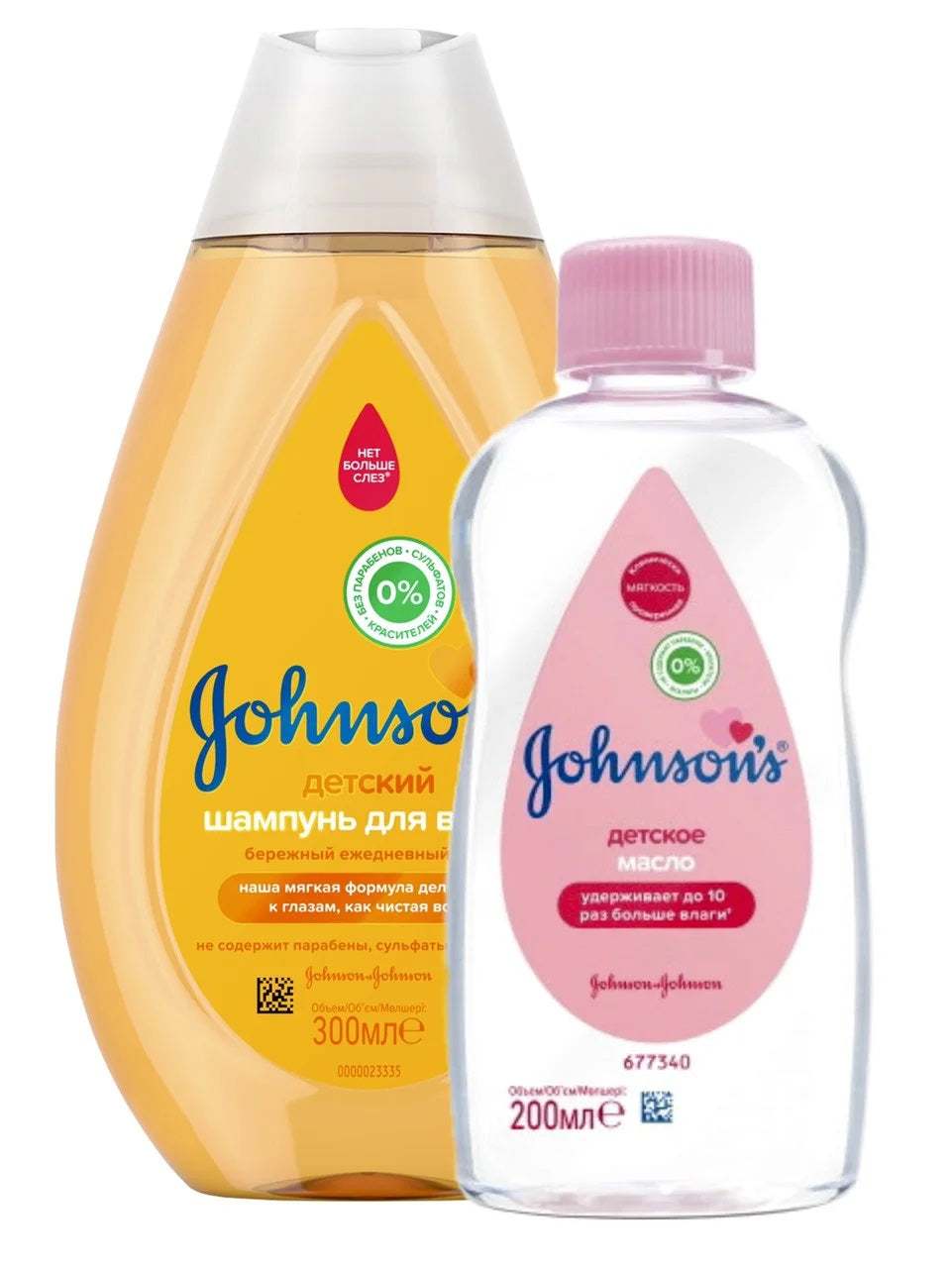 Johnson's Baby Shampoo 300 mL + Baby Oil 200 mL Set