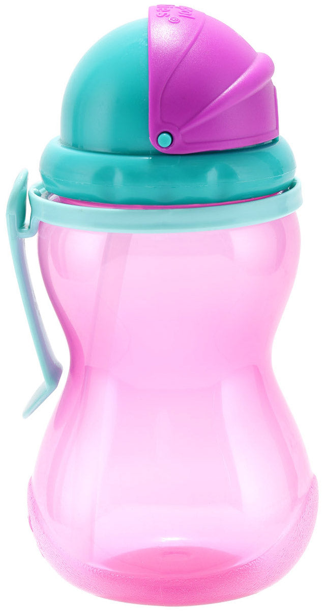 Canpol Babies 56/113 Pink Bottle with Straw, 370 mL