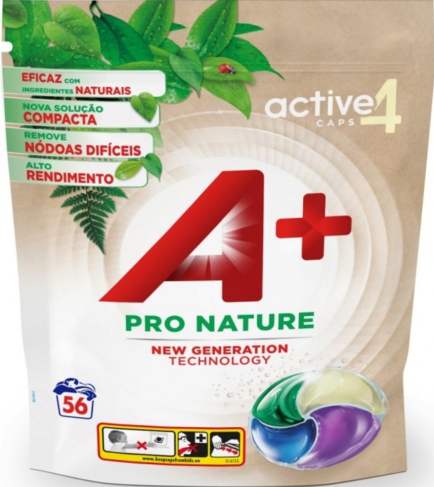 A+ Pro Nature 4-in-1 Laundry Detergent Pods, 56 pcs (Price per 1 pc)