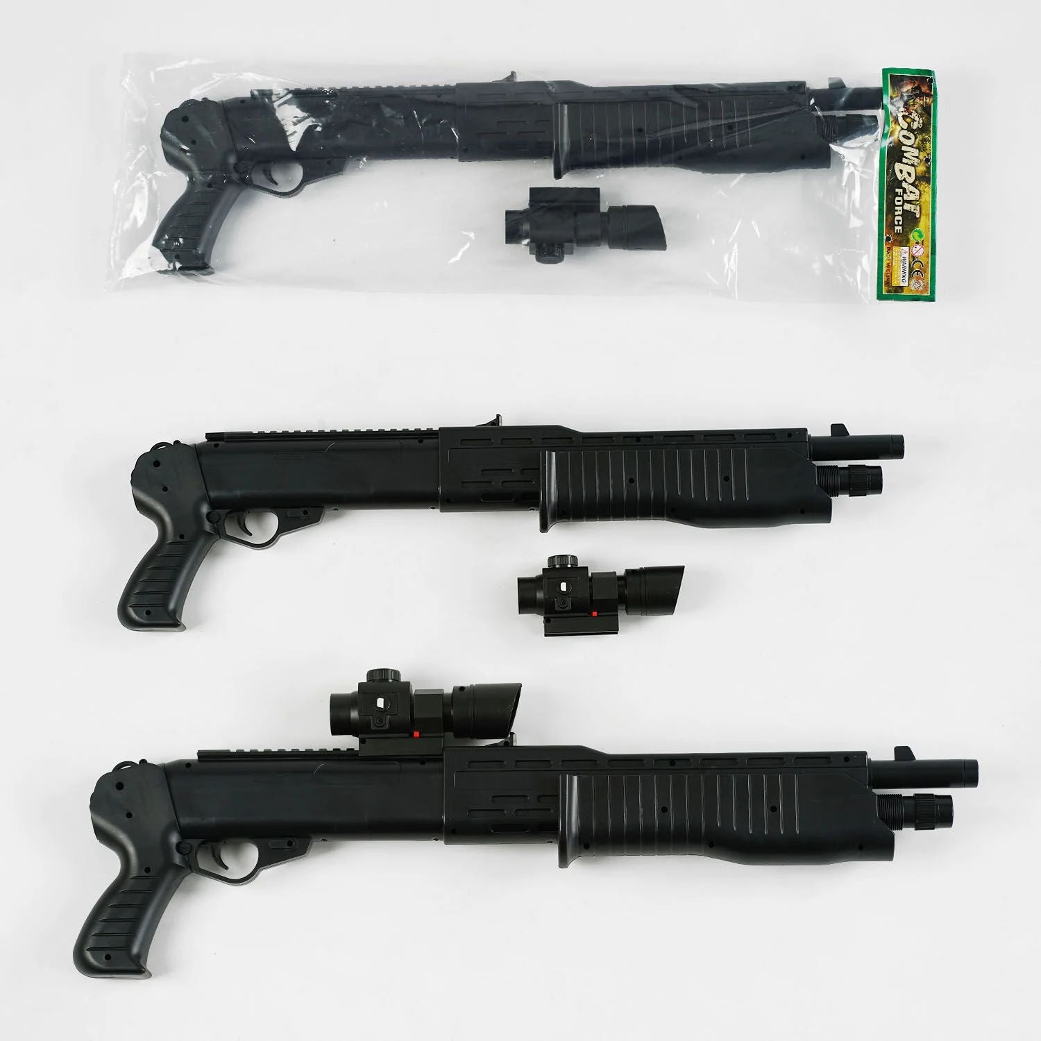 Combat Force 302-1 Toy Blaster with Detachable Optical Sight & Laser Light