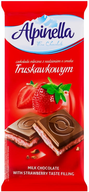 Alpinella Strawberry-Flavored Milk Chocolate, 90 g - Image 2