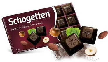 Schogetten Dark Chocolate with Hazelnuts, 100 g - Image 2