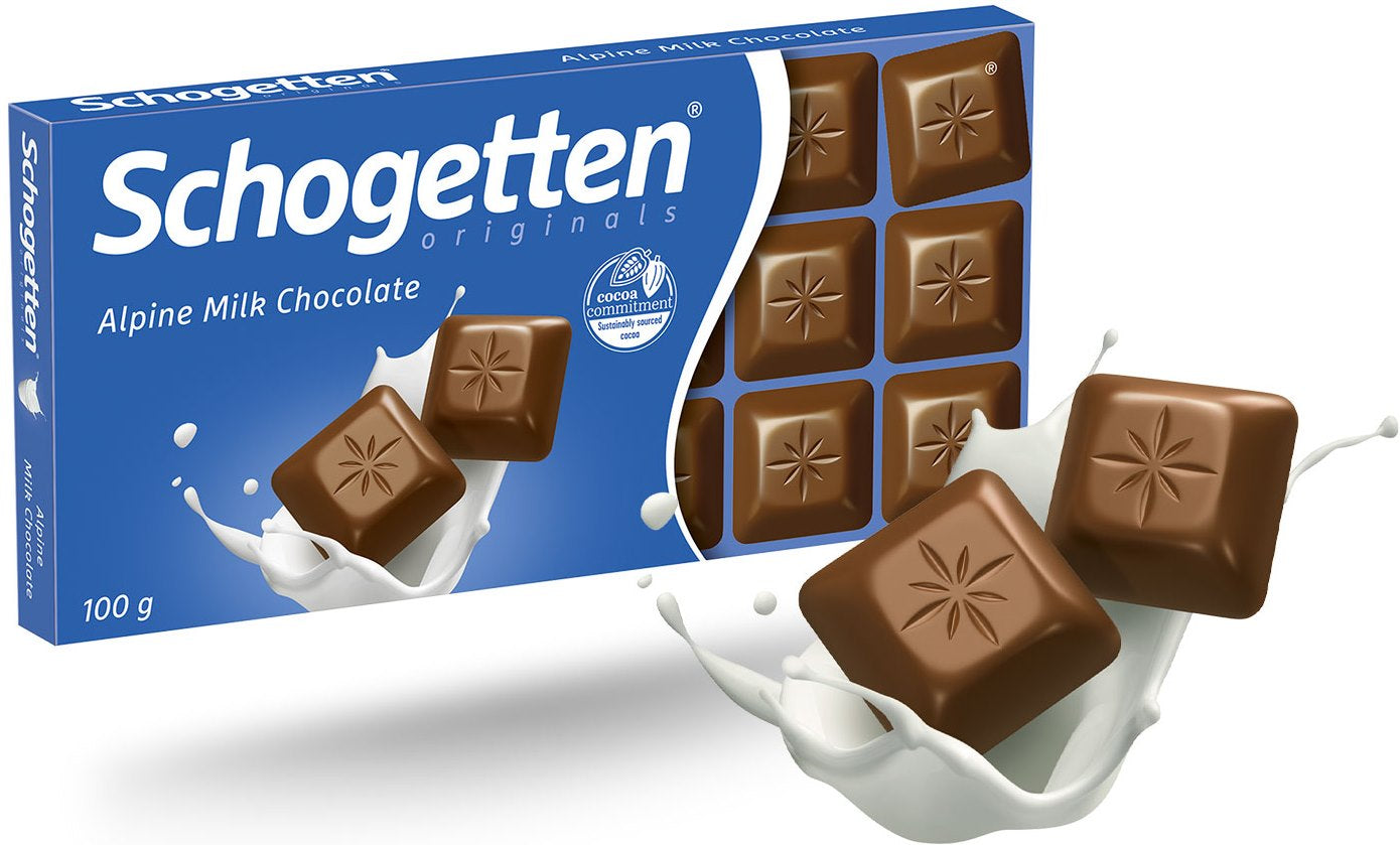 Schogetten Alpine Milk Chocolate, 100 g