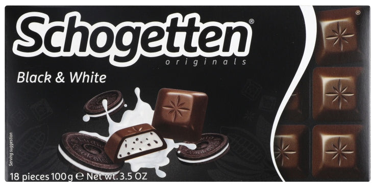 Schogetten Black & White Milk Chocolate, 100 g - Image 2
