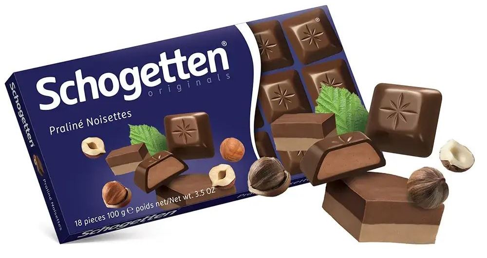 Schogetten Hazelnut Praline Milk Chocolate, 100 g - Image 2