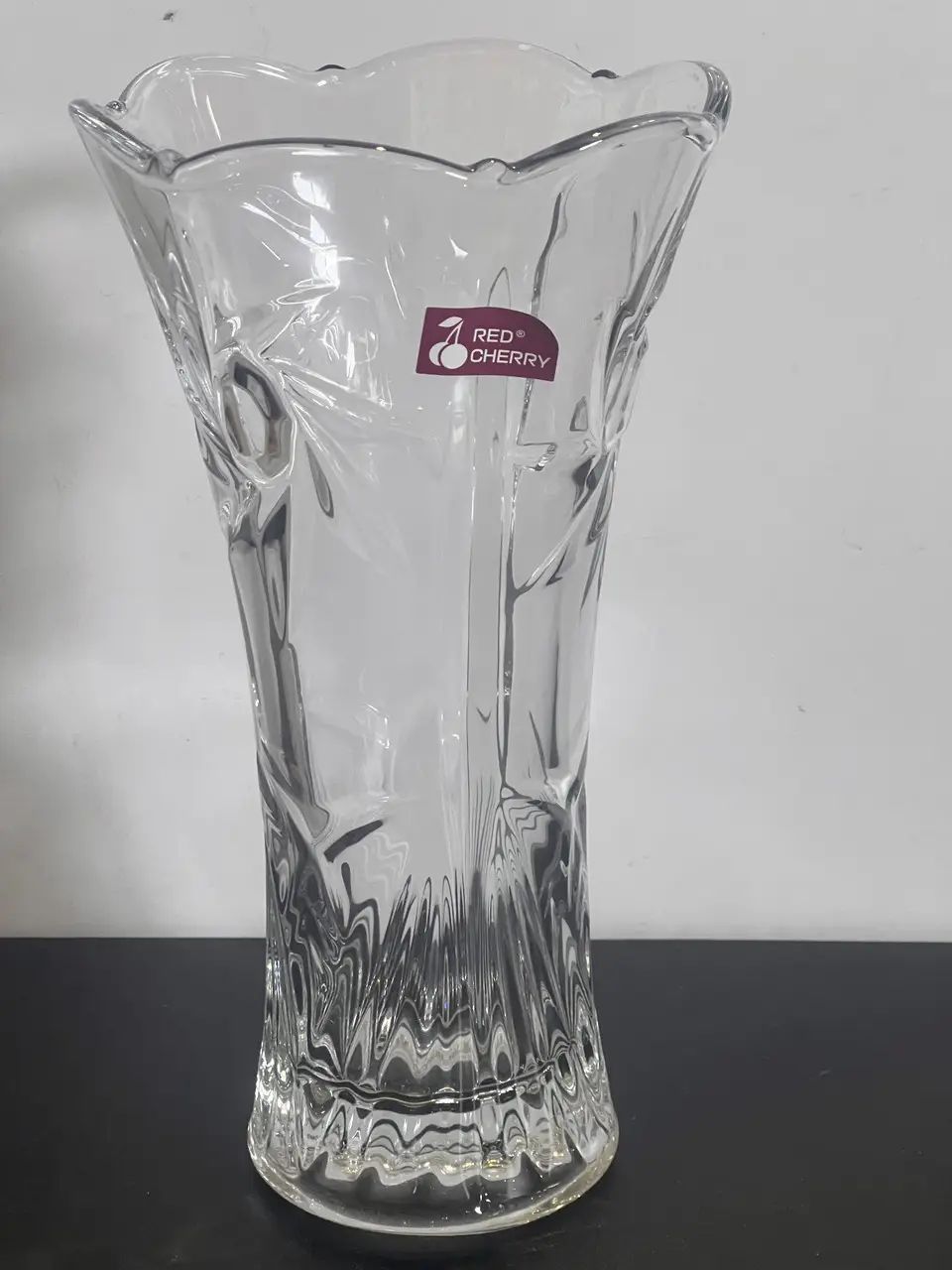 Interos HP14 Red Cherry Glass Flower Vase, 23.5 cm - Image 2