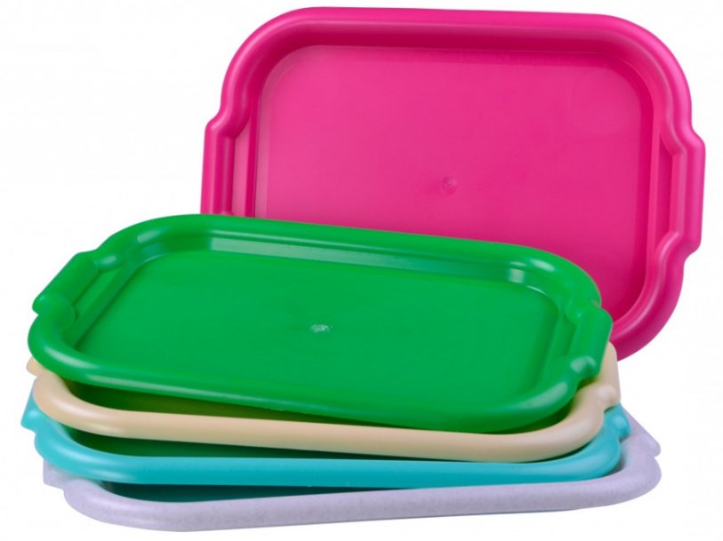 European Rectangular Plastic Tray, 39 x 27 cm