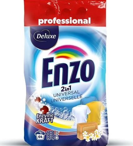 Deluxe Enzo 2-in-1 Universal Laundry Detergent Powder, 64 Loads, 4.5 kg