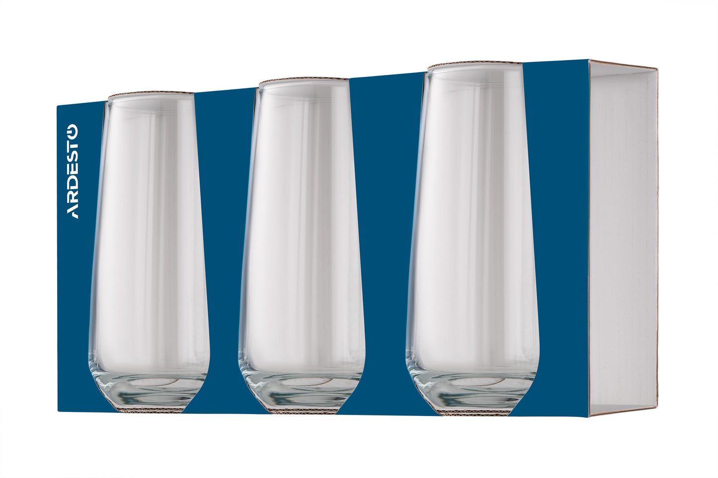 Ardesto Gloria Shine AR2648GS Highball Glass Set, 3 x 480 mL - Image 3