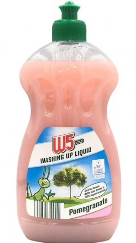 W5 Eco Pomegranate Dishwashing Liquid, 500 mL