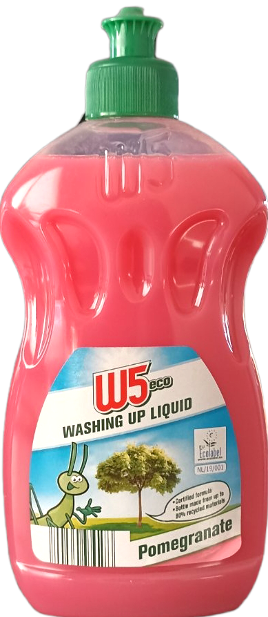 W5 Eco Pomegranate Dishwashing Liquid, 500 mL - Image 2