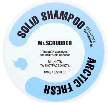 Mr. Scrubber Arctic Fresh Strength & Extra Freshness Solid Shampoo, 100 g - Image 2