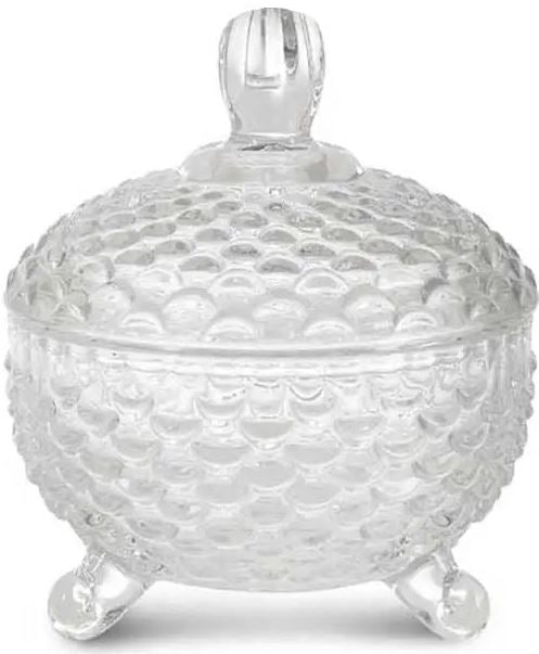 Red Cherry S601 Glass Sugar Bowl with Lid, 400 mL