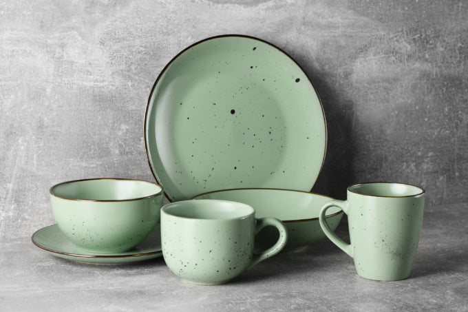 Ardesto Bagheria Pastel Green AR2920GGC Ceramic Soup Plate, 20 cm - Image 2