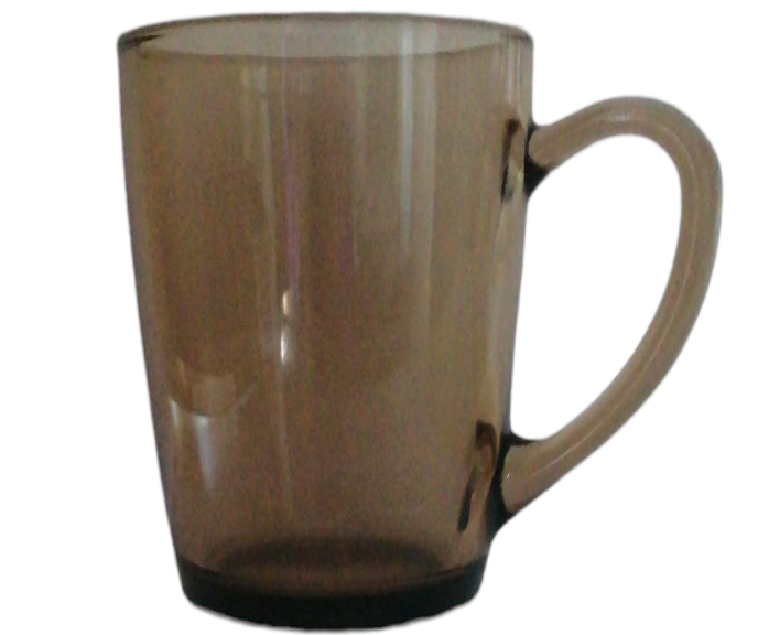 Conical Smoked Glass Cup, 330 mL