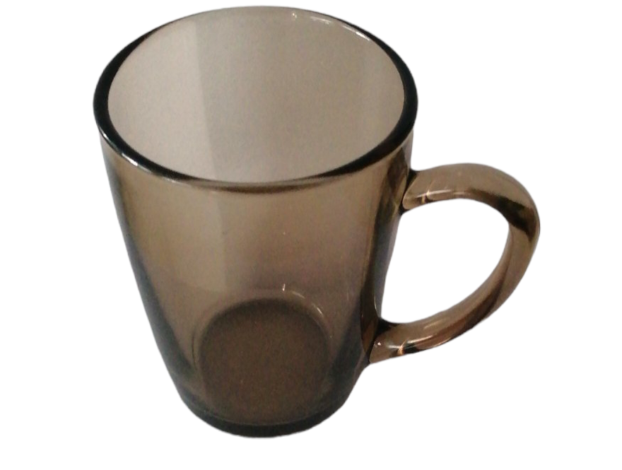 Conical Smoked Glass Cup, 330 mL - Image 2
