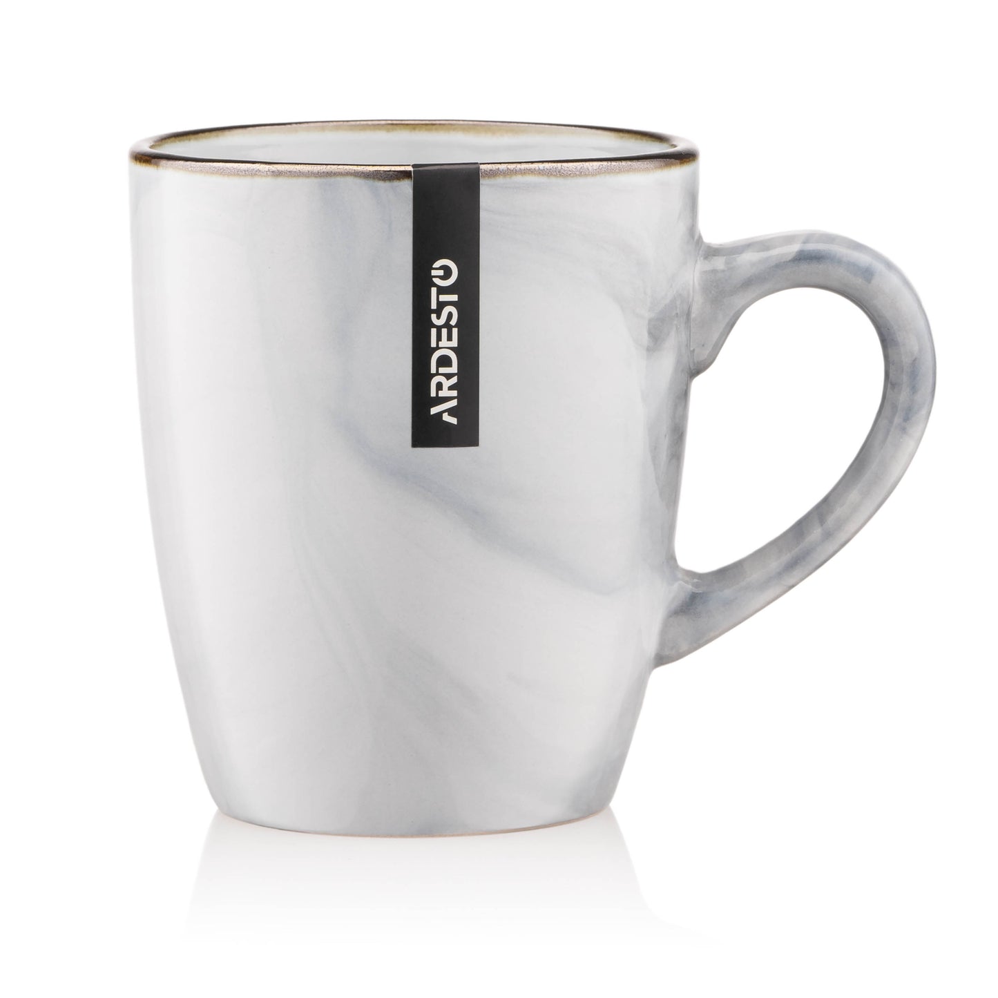 Ardesto Marmo AR2939 Ceramic Mug, Assorted Designs, 390 mL - Image 2