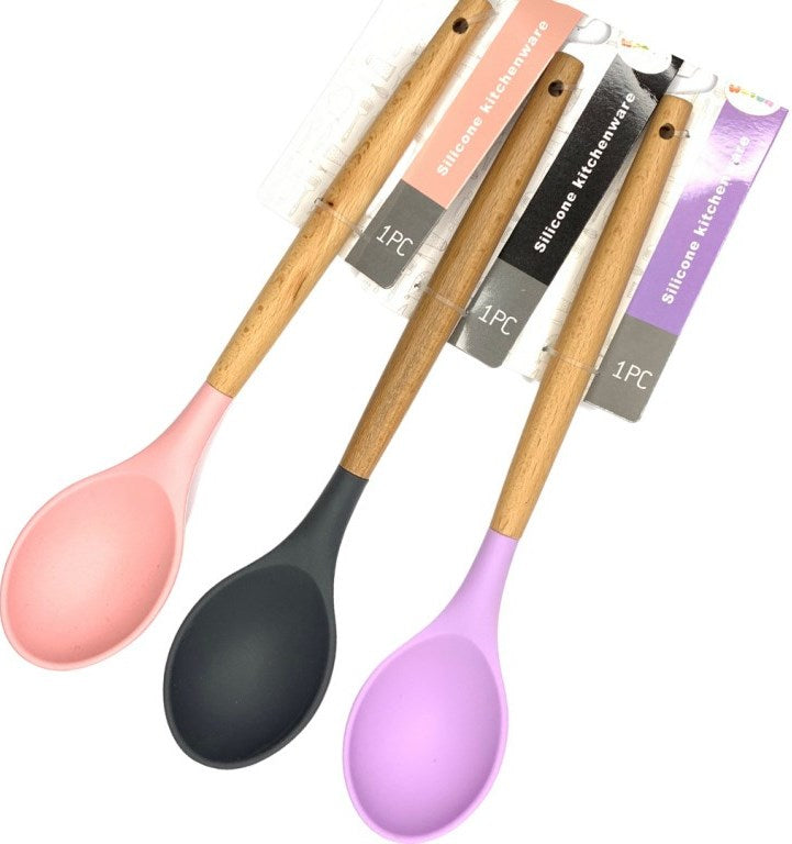 Benson Bamboo Silicone Spoon, 31.5 cm